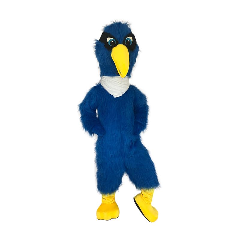 Blue Crane Eagle Bird Mascot Costume Fancy Dress Cosplay Clothes