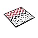 Produktbild RENFEIYUAN Magnetische Reiseschach- und Checkers Spiel Set mit tragbarer Faltbrett familiärer pädagogischer Spielzeug für Kinder und Erwachsene damespiel