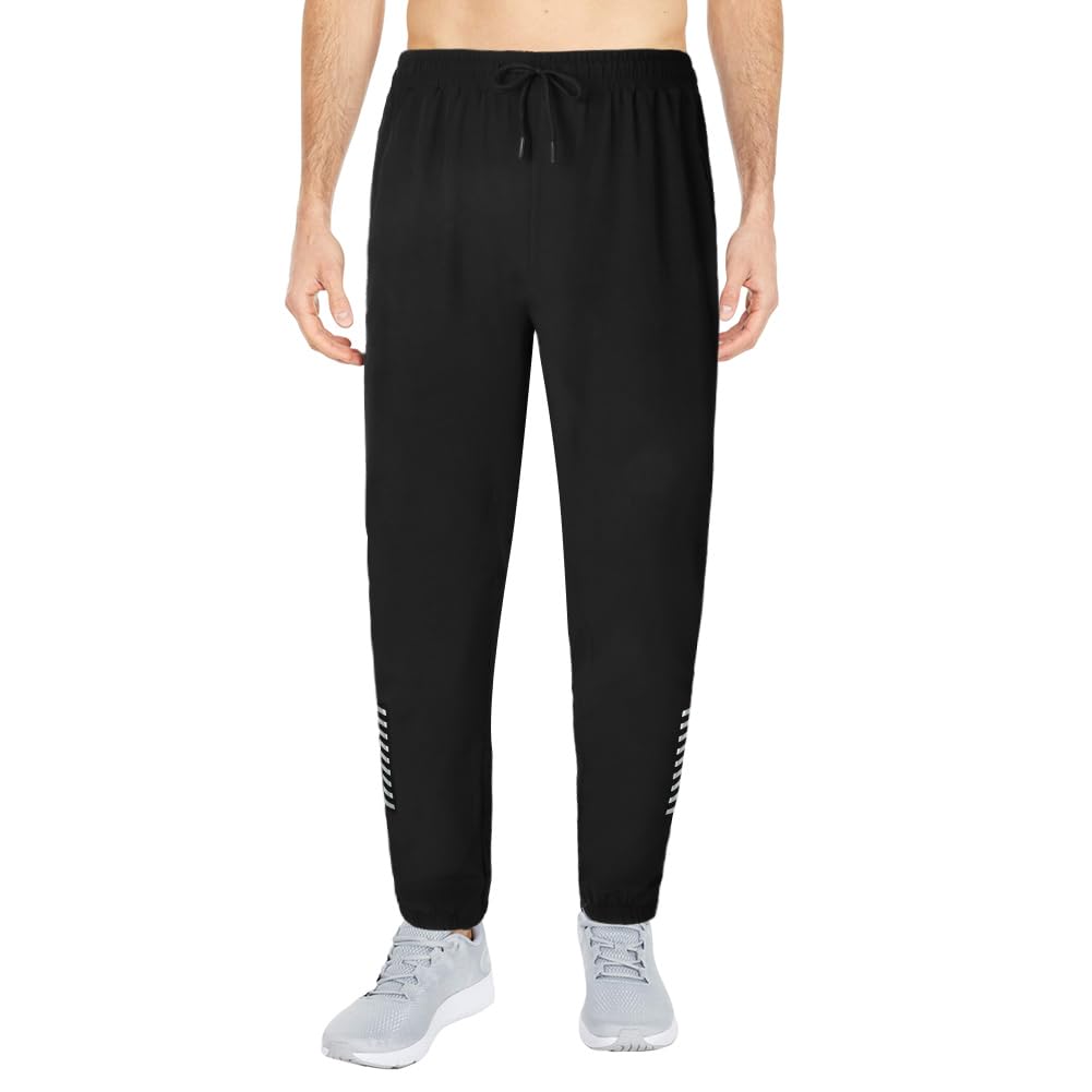 AUYAO Spodnie dresowe męskie Lightweigt spodnie do joggingu, długie męskie spodnie dresowe spodnie sportowe siłownia bieganie, przytulne, oddychające męskie joggery, suche dopasowanie, do biegania,
