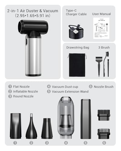 2-in-1 Compressed Air Duster & Vacuum - image 9