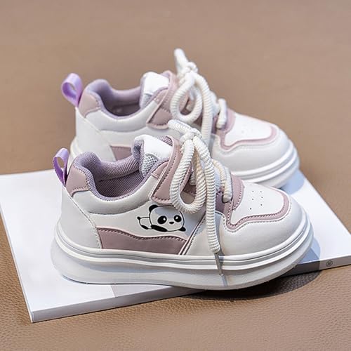 Toddler Lace Sneakers Padded Sole Non Slip Running Walking Sport Shoes Kids Cute Lightweight Comfy Athletic Casual Shoes4