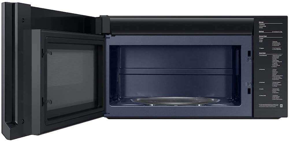 Samsung ME21DB630012 2.1 Cu. Ft. Bespoke White Glass Over-the-Range Smart Microwave