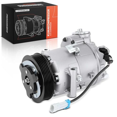 Frankberg Compresor de aire acondicionado con embrague Diesel Compatible con Astra J P10 Astra J Caravan P10 Meriva B MPV S10 Meriva B Van S10 Replace# 13395693incl. aceite premezclado