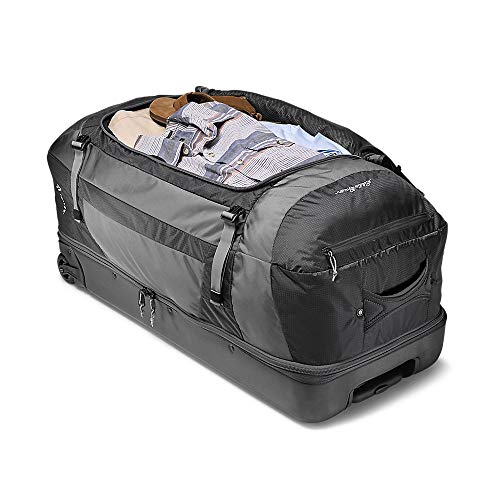 Eddie Bauer Unisex-Adult Expedition Drop Bottom Rolling Duffel - Extra Large, Sa