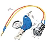 ☆ USO FÁCIL: el interruptor de arranque de encendido se ajusta perfectamente a la unidad de reemplazo, es duradero y conveniente de usar; Diámetro de la cerradura: 2 cm / 0,78 '', Longitud del cable: 20 cm / 7,8 '', Conexión: 2 cables.