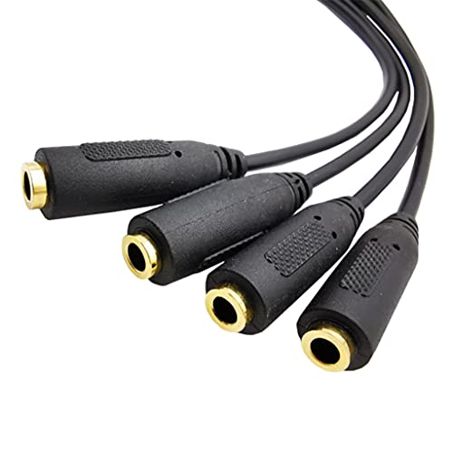 Cable de audio 3.5mm TRS 3 polos 2 anillos miniatura 6