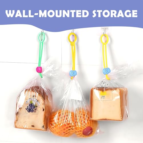 Image of 5Pcs Food Bag Clips for Food Storage, Reusable Kitchen Clips for Bags, Multi-Functional Foods Sealing Clips for Kitchen, Moisture-Proof Dustproof Sealers for Snacks, Rice, Coffee & Cable Organising