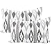 TRESMESTRES Federe Cuscini per Divano, Senza Imbottitura - Ikat - Copricuscini per Letto Decorativi - Arredamento/Decorazioni per la Casa Mediterranea – Set 2, 30 x 50 cm, Grigioes