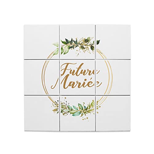 Carreaux Céramique Décoratifs Future Mariée - Mosaïque Murale Fleurs Noces