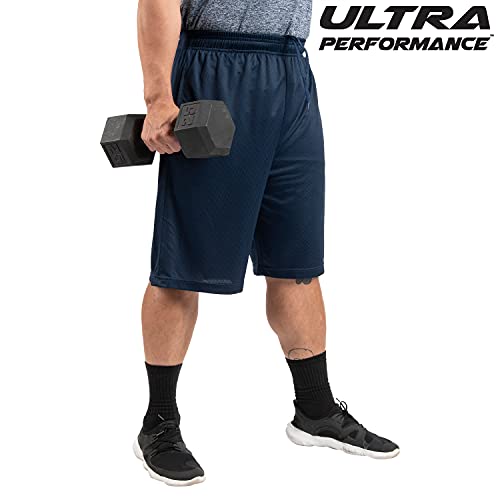 Ultra Performance 5 Pack Mens Shorts, Athletic Gym Shorts Workout Basketball Shorts For Men, X-Large #TOP5