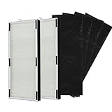 PUREBURG Replacement Filter set 2+4 Compatible with Hunter H-HF600-VP H-PF600 Fits Hunter HP600 Tall...
