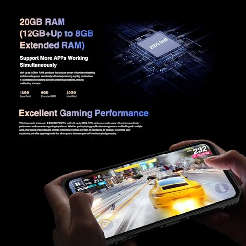 Image of DOOGEE India Gadgets V31GT 5G Rugged Android Mobile Phone: 12Gb + 256Gb: 50MP + 24MP Night Vision + Thermal Camera: 6.58 inch FHD+ Display: 10800mAh Battery with 66W Fast Charging (Moonlight Silver)