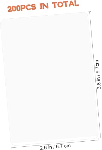 Miniatura 2 de EXCEART Papel de regalo para regalo, 200 hojas de laminación térmica, bolsas de laminación, transparente, térmica, laminación de plástico, hojas de
