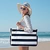 Strandtasche, Badetasche Wasserdicht Strandtasche Groß mit Reißverschluss Schwimmbad Tasche, Grosse Strandtasche XXL Familie Einkaufstasche Faltbar Umhängetasche Tragetasche Shopping Bag Reisetasche #2