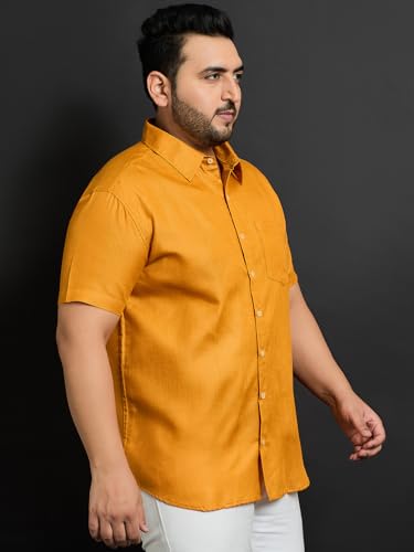 Image of Bigbanana Plus Size Men's Regular Fit Solid Shirt