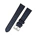 Nylon Sport-Uhrenarmband 18-24mm Heavy Duty Nato Uhrenarmbänder, Blau, 18mm Silber Verschluss