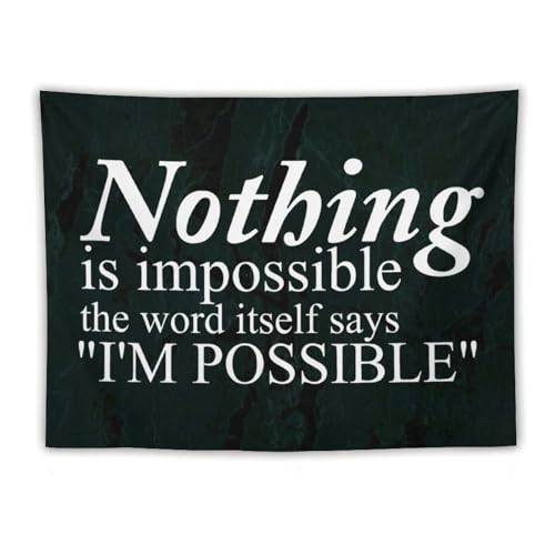 Tapiz para colgar en la pared con frase motivadora ideal para tu dormitorio o sala de estar