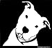 Smiling Happy Pitbull Decal Vinyl Sticker|Cars Trucks Walls Laptop|WHITE|5.5 In|URI441