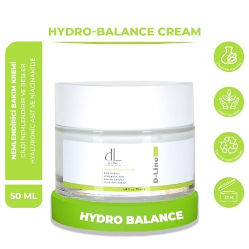 D Line Laboratories Hydro-Balance Cream, Nemlendirici Krem Yüz kremi, Günkük bakım kremi, Hyaluronik