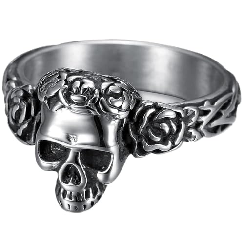 Bague gothique tête de mort, le cadeau idéal pour amateur de culture viking et rock