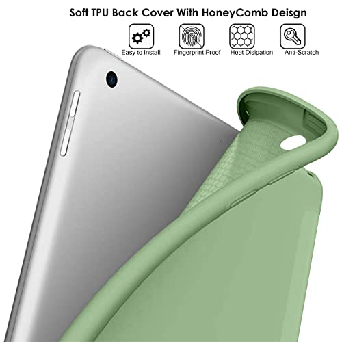 Image of DuraSafe Cases for iPad Pro 9.7 inch TPU Cover A1673 MLMP2HN /A MM172HN /A MLMN2HN /A MLMQ2HN /A A1674 A1675 MLMW2HN /A MLMX2HN /A MM192HN /A MLMV2HN /A MLN02HN /A MLMY2HN /A MLN12HN /A MM1A2HN /A - Tea Green