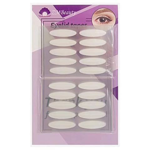 400pcs Large Natural invisible One Side Eyelid Tape Stickers Waterproof Breathable Self-Adhesive Eyelid Lift Strips, Instant Eye Lift Without Surgery, for Uneven Droopy Hooded eyelids Cover