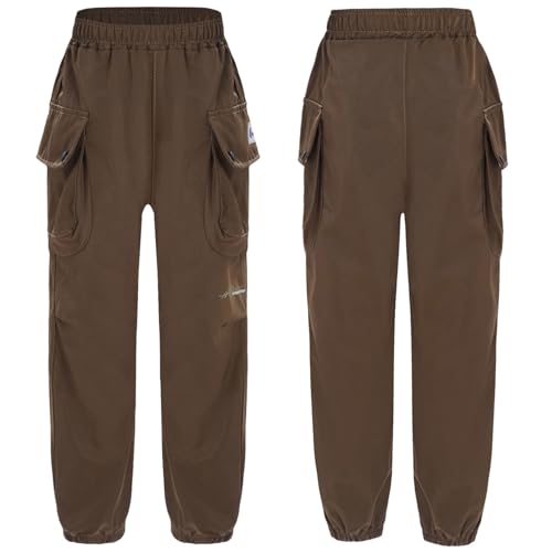 YiZYiF Cargo Joggers Pants for Boys Athletic Sweatpants Outdoors Pants Jogging Bottoms Sports Workout
