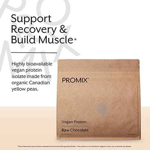 Promix Plant-Based Vegan Protein Powder, Raw Chocolate - 2.5lb Bulk - Pea Protein & Vitamin B-12 - Post Workout Fitness & Nutrition Shakes, Smoothies, Baking & Cooking Recipes - Gluten-Free - Image 3