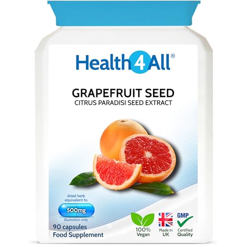 Grapefruit Seed Extract 500mg 90 Capsules Standardised to 5% Flavonoids