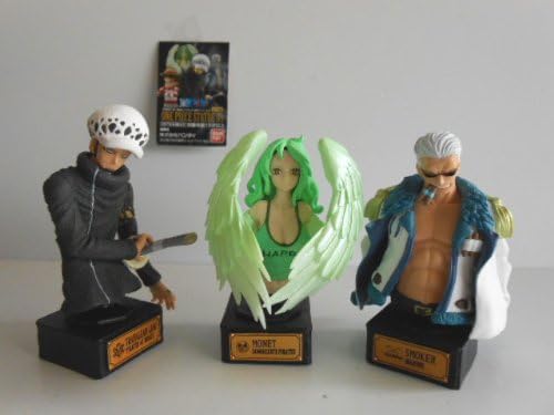 Amazon ワンピース Onepiecestatue05 3種 パンクハザード 胸像全3種 1 モネ 2 スモーカー 3 トラファルガー ロー フィギュア ドール 通販