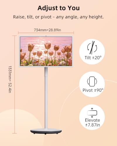 Image of KTC MEGAPAD 32 Inch 4K Smart Portable Touchscreen TV on Wheels, A32Q7S