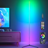 ❤️Höhenverstellbare LED Stehleuchte - Diese LED Stehlampe ist mit 4 Abschnitten der abnehmbaren Lampe Spleißen entworfen, sehr einfach für den Betrieb und die Installation. Der Sockel ist aus hochwertigem Eisen gefertigt, mit Schraubverbindung. Sein dreieckiges Design spart Platz und macht es stabiler.