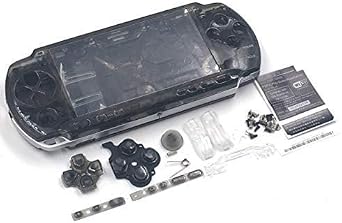 Replacement Full Shell Housing Case Cover with Buttons Kit Set For PSP3000 PSP 3000 3001 3002 3003 3004 Series Clear Black