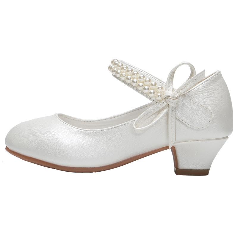Girl Dress Shoe Pearl Girls Princess Shoes Bow Kids Wedding Party Shoes Adorable