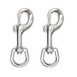 Litoexpe 2 Pcs 3.5 Inch Swivel Eye Bolt Snap Hooks, Heavy Duty 220Lbs Load Capacity Eye Bolt Clips for...