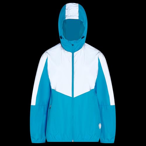 Women's Running Jacket With Hood - Windproof Reflective High Vis & Lightweight - Ideal For Outdoor Sports - Image 4