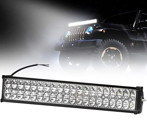 Image of FABTEC 40 LED 21 Inch /54 cm Bar Light Fog Light for Cars (21 Inch,White)