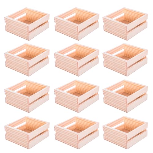 Servilletero de Madera Cuadrado con Listones. Tamaño: 11,5x12,5x6 cm. Pack de 12 unidades. Ideal para Mesas de Bar, Restaurante, Eventos, Celebraciones, Cumpleaños y Hogar.
