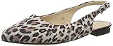 Echtes Leder CAPRICE Damen Alisa Slingback Ballerinas, Grau (Grey Leo 291), 39 EU
