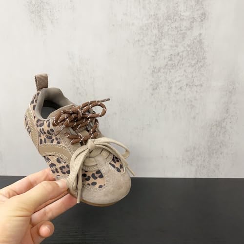 Cute Leopard Print Sneakers for Girls Big Kids Fashionable Slip-On Platform Casual Shoes Comfortable Walking Non-Slip Sole Cheetah Animal Pattern Tennis Shoes for Back to School, Sorority Rush, Gifts4