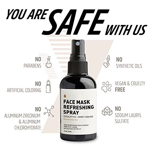 Way Of Will - Face Mask Refreshing Spray, Sweet Orange Oil And Eucalyptus Essential Oil Spray For Reusable Face Masks, 2 Fl Oz #TOP2