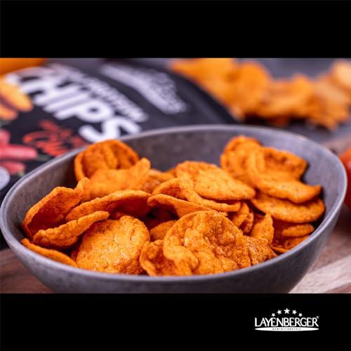 Layenberger High Protein Chips - viel Eiweiß, wenig Zucker, nicht frittiert, Single Pack (1x 75 g) - Sour Cream & Onion