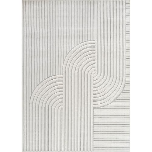 Tapete moderno CAMILSON 8x10 curva blanca miniatura 2
