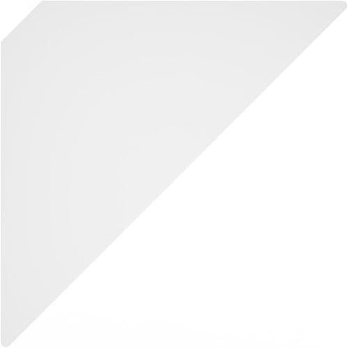 Miniatura 7 de Furinno Rossi - Estantes flotantes triangulares para pared, juego de 3 estantes geométricos de esquina, estantes montados en la pared para baño,