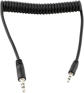 3.5mm to CB2 Camera Shutter Release Cable Remote Control Cord Speedlight Flash Trigger Connect PC Sync Spring Coiled Wire Cord for Olympus E-M1 Mark II Mark III E-M1X