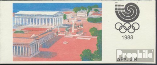 Prophila Collection Grecia Michel.-No..: MH9 (Completa Edizione) 1988 Olimpiade (Francobolli per i Collezionisti) Olimpiadi