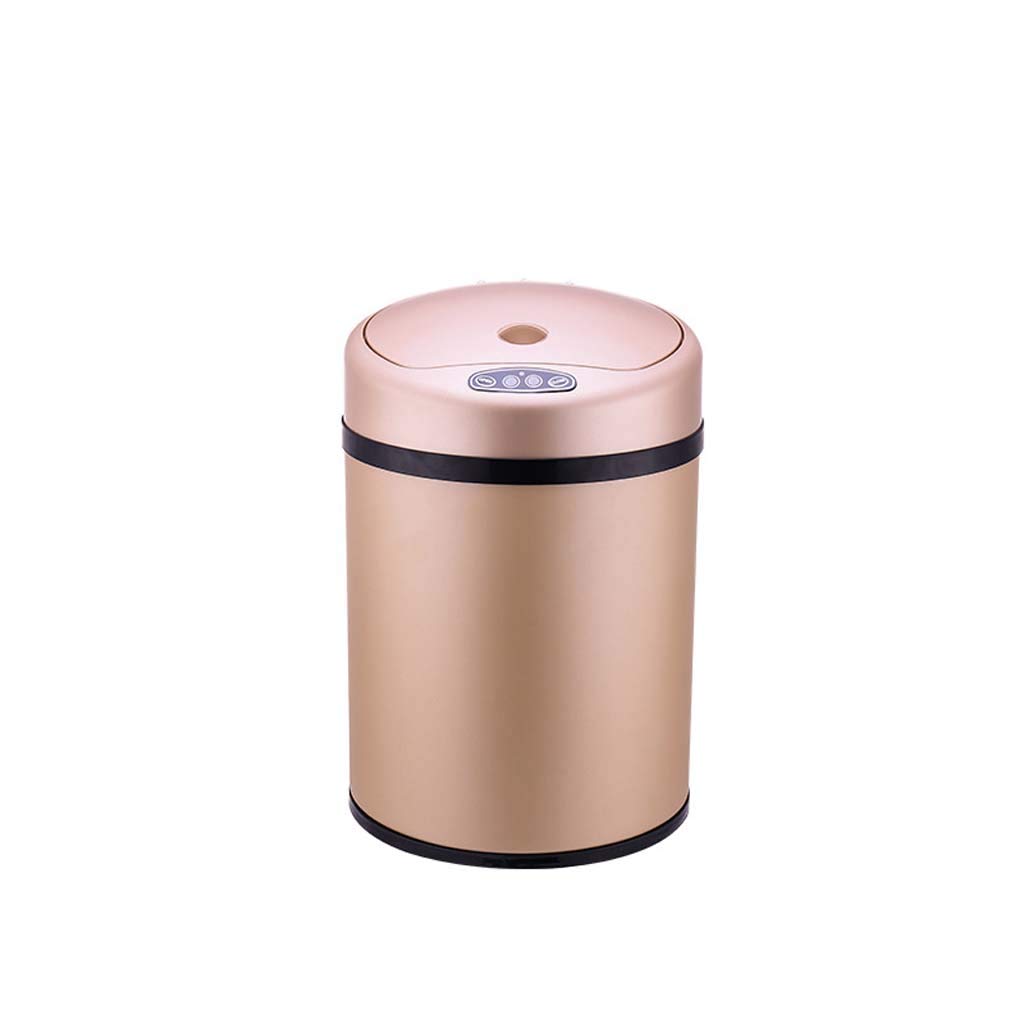 Poubelle automatique acier inoxydable design cylindre haut de gamme
