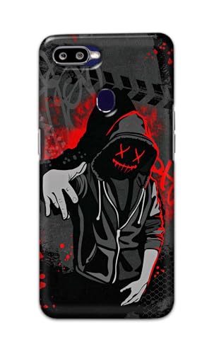 Image of Printed Hard Back Cover for Oppo F9 | Oppo F9 Pro Back Cover (Hoodie Rapper) -190724(EA)