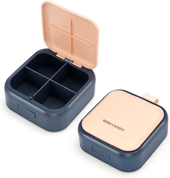 Miniatura 4 de Pastillero, pastillero moderno, organizador de píldoras, pastillero pequeño, pastillero, pastillero, pastillero, divisor de píldoras, estuche de