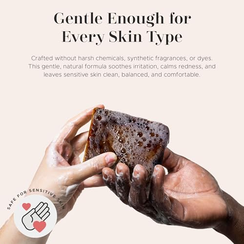 era of nature Best Raw ORGANIC AFRICAN BLACK SOAP, for Dry Skin and Skin Conditions. Pure & Natural Ingredients, Imported From Ghana - 1lb (16oz)